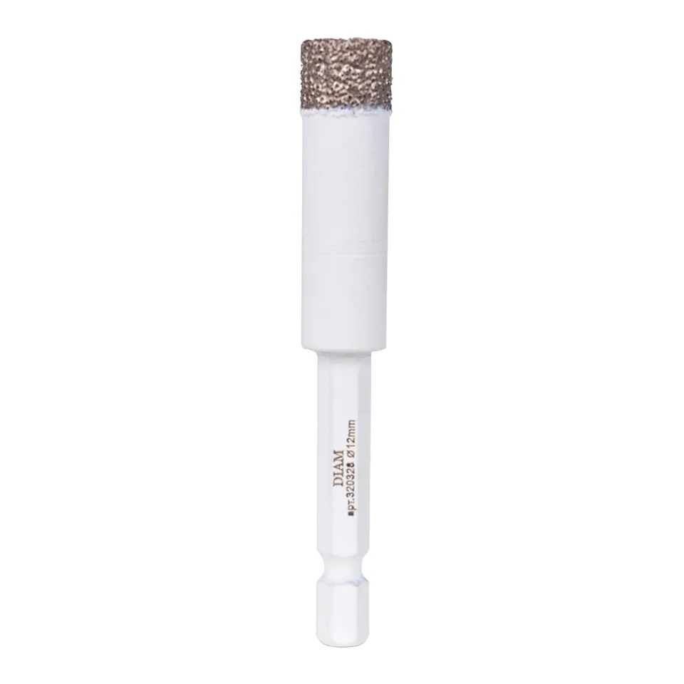 Сверло алмазное DIAM серия Экстра V-TECH 12 мм HEX-E 1/4