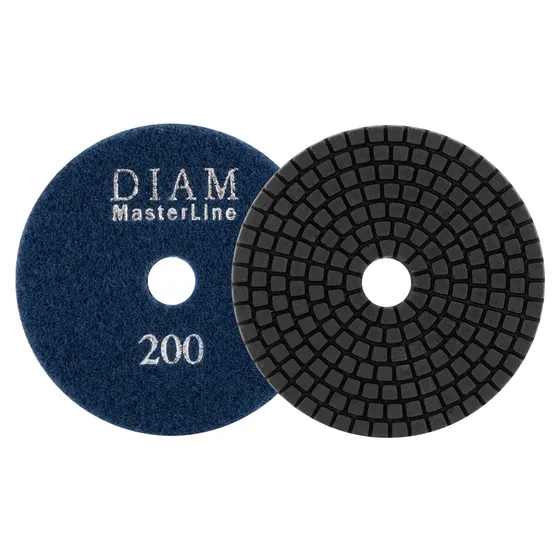 Алмазный гибкий шлифовальный круг DIAM 100*2,5 №200 серия Мастер (мокрая)