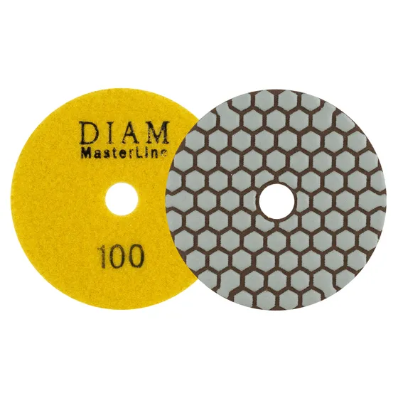 Алмазный гибкий шлифовальный круг DIAM 100*2,0 №100 серия Мастер (сухая)