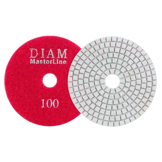 Алмазный гибкий шлифовальный круг DIAM 100*2,5 №100 серия Мастер (мокрая)