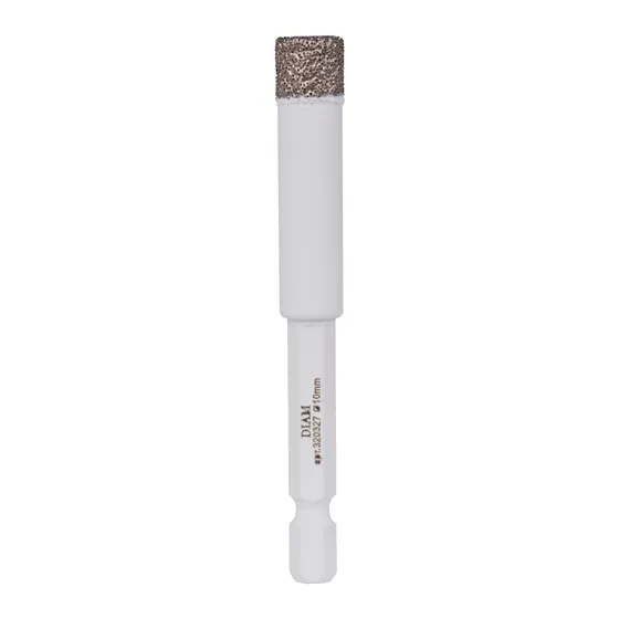 Сверло алмазное DIAM серия Экстра V-TECH 10 мм HEX-E 1/4